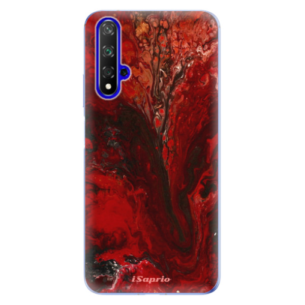 Odolné silikonové pouzdro iSaprio - RedMarble 17 - Huawei Honor 20