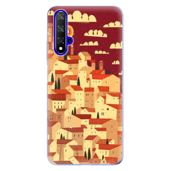 Odolné silikonové pouzdro iSaprio - Mountain City - Huawei Honor 20