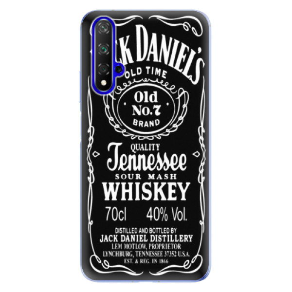 Odolné silikonové pouzdro iSaprio - Jack Daniels - Huawei Honor 20