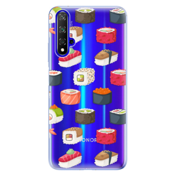 Odolné silikonové pouzdro iSaprio - Sushi Pattern - Huawei Honor 20