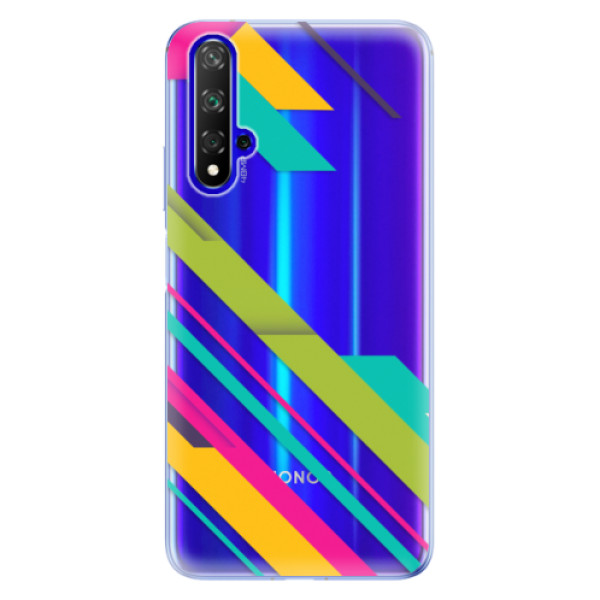 Odolné silikonové pouzdro iSaprio - Color Stripes 03 - Huawei Honor 20