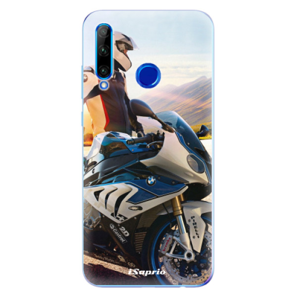 Odolné silikonové pouzdro iSaprio - Motorcycle 10 - Huawei Honor 20 Lite