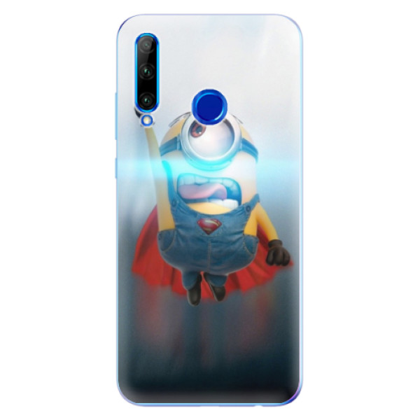 Odolné silikonové pouzdro iSaprio - Mimons Superman 02 - Huawei Honor 20 Lite
