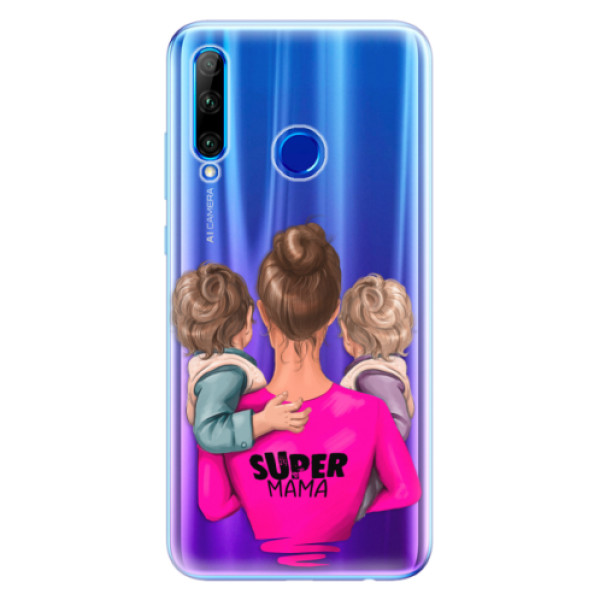 Odolné silikonové pouzdro iSaprio - Super Mama - Two Boys - Huawei Honor 20 Lite