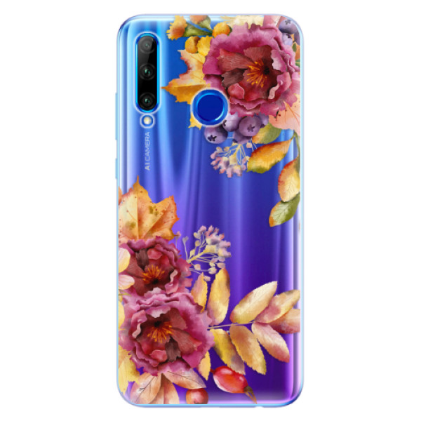 Odolné silikonové pouzdro iSaprio - Fall Flowers - Huawei Honor 20 Lite