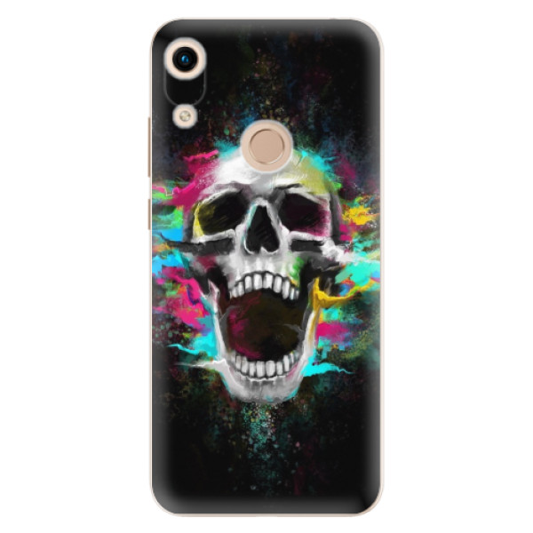 Silikonové odolné pouzdro iSaprio Skull in Colors na mobil Honor 8A (Silikonový odolný kryt, obal, pouzdro iSaprio Skull in Colors na mobil Huawei Honor 8A)