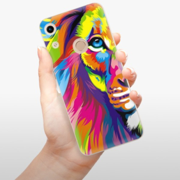Silikonové pouzdro iSaprio - Honor 8A - Rainbow Lion