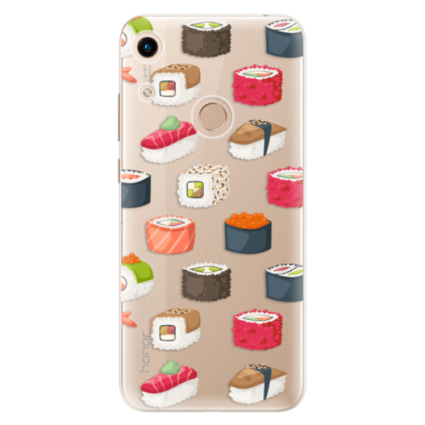 Silikonové odolné pouzdro iSaprio Sushi Pattern na mobil Honor 8A (Silikonový odolný kryt, obal, pouzdro iSaprio Sushi Pattern na mobil Huawei Honor 8A)