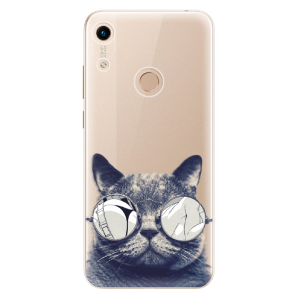Silikonové odolné pouzdro iSaprio Crazy Cat 01 na mobil Honor 8A (Silikonový odolný kryt, obal, pouzdro iSaprio Crazy Cat 01 na mobil Huawei Honor 8A)