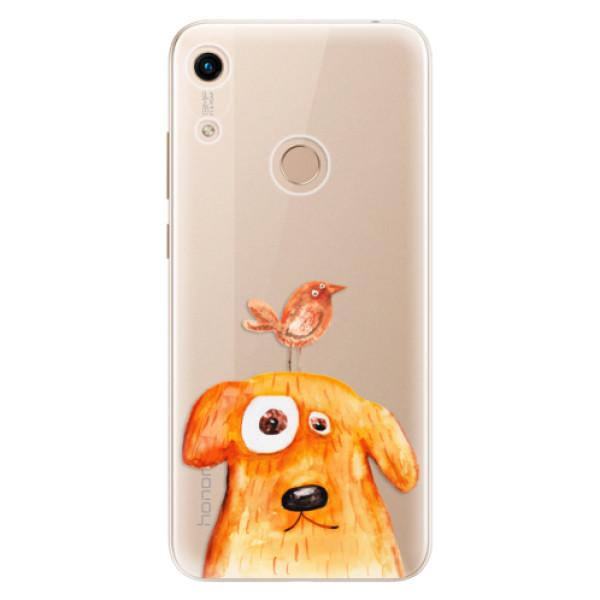 Silikonové odolné pouzdro iSaprio Dog And Bird na mobil Honor 8A (Silikonový odolný kryt, obal, pouzdro iSaprio Dog And Bird na mobil Huawei Honor 8A)