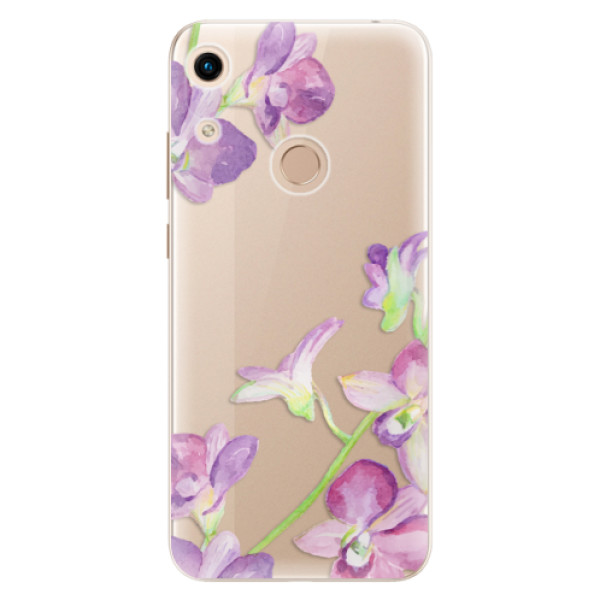 Silikonové odolné pouzdro iSaprio Purple Orchid na mobil Honor 8A (Silikonový odolný kryt, obal, pouzdro iSaprio Purple Orchid na mobil Huawei Honor 8A)