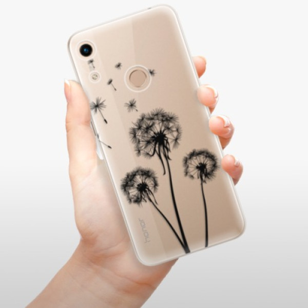 Silikonové pouzdro iSaprio - Honor 8A - Three Dandelions black