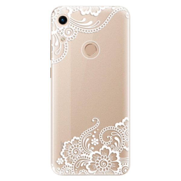 Odolné silikonové pouzdro iSaprio - White Lace 02 - Huawei Honor 8A