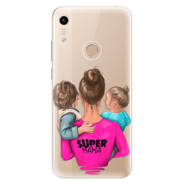 Odolné silikonové pouzdro iSaprio - Super Mama - Boy and Girl - Huawei Honor 8A
