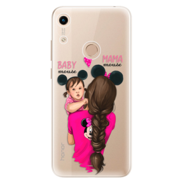 Silikonové odolné pouzdro iSaprio Mama Mouse Brunette and Girl na mobil Honor 8A (Silikonový odolný kryt, obal, pouzdro iSaprio Mama Mouse Brunette and Girl na mobil Huawei Honor 8A)