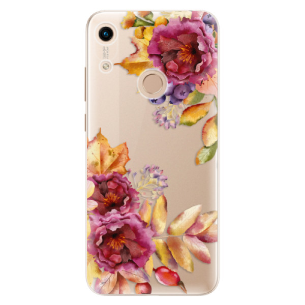 Silikonové odolné pouzdro iSaprio Fall Flowers na mobil Honor 8A (Silikonový odolný kryt, obal, pouzdro iSaprio Fall Flowers na mobil Huawei Honor 8A)