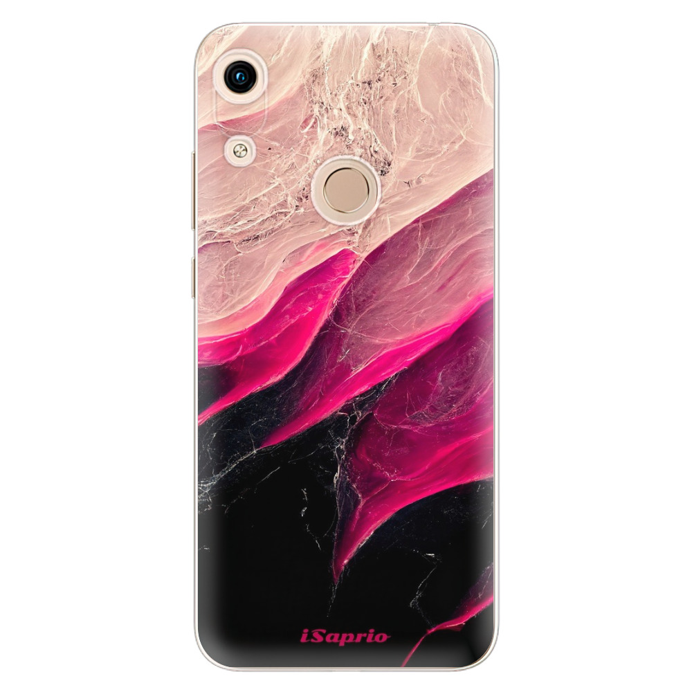 Odolné silikonové pouzdro iSaprio - Black and Pink - Huawei Honor 8A