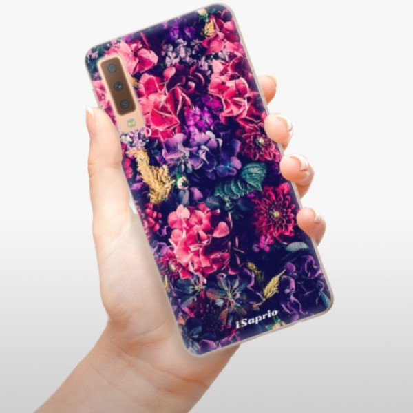 Silikonové pouzdro iSaprio - Samsung Galaxy A7 (2018) - Flowers 10