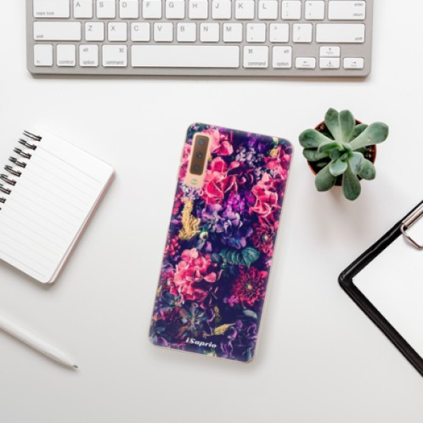 Silikonové pouzdro iSaprio - Samsung Galaxy A7 (2018) - Flowers 10