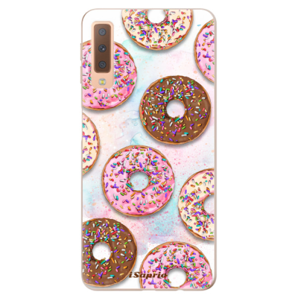 Silikonové odolné pouzdro iSaprio Donuts 11 na mobil Samsung Galaxy A7 (2018) (Silikonový odolný kryt, obal, pouzdro iSaprio Donuts 11 na mobil Samsung Galaxy A7 2018)