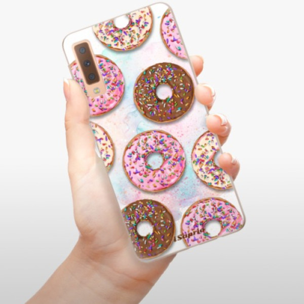 Silikonové pouzdro iSaprio - Samsung Galaxy A7 (2018) - Donuts 11