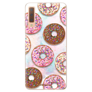 Silikonové pouzdro iSaprio - Samsung Galaxy A7 (2018) - Donuts 11