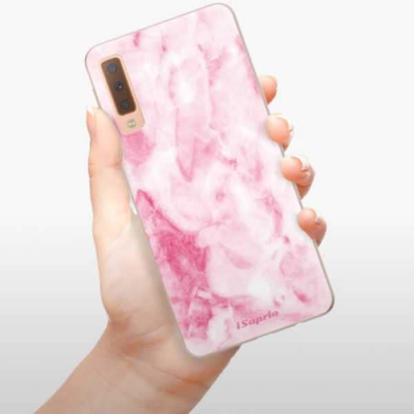 Silikonové pouzdro iSaprio - Samsung Galaxy A7 (2018) - RoseMarble 16