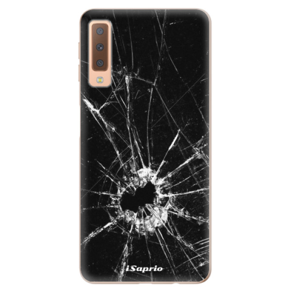 Silikonové odolné pouzdro iSaprio Broken Glass 10 na mobil Samsung Galaxy A7 (2018) (Silikonový odolný kryt, obal, pouzdro iSaprio Broken Glass 10 na mobil Samsung Galaxy A7 2018)