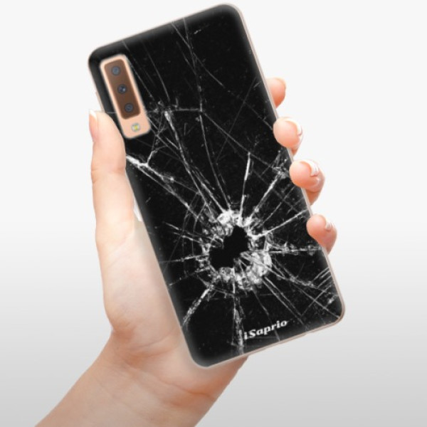 Silikonové pouzdro iSaprio - Samsung Galaxy A7 (2018) - Broken Glass 10