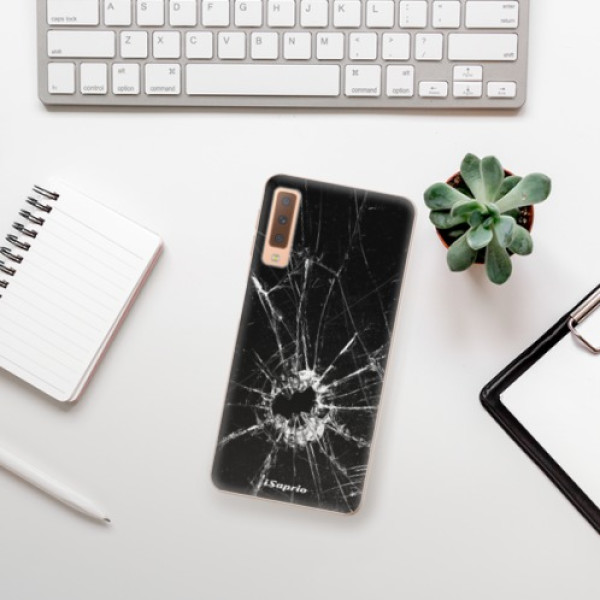 Silikonové pouzdro iSaprio - Samsung Galaxy A7 (2018) - Broken Glass 10