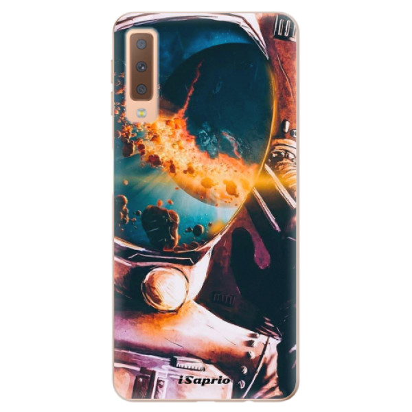 Silikonové odolné pouzdro iSaprio Astronaut 01 na mobil Samsung Galaxy A7 (2018) (Silikonový odolný kryt, obal, pouzdro iSaprio Astronaut 01 na mobil Samsung Galaxy A7 2018)