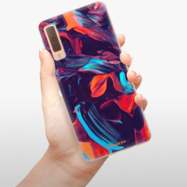 Silikonové pouzdro iSaprio - Samsung Galaxy A7 (2018) - Color Marble 19