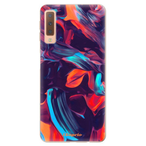 Silikonové pouzdro iSaprio - Samsung Galaxy A7 (2018) - Color Marble 19