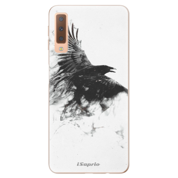 Silikonové odolné pouzdro iSaprio Dark Bird 01 na mobil Samsung Galaxy A7 (2018) (Silikonový odolný kryt, obal, pouzdro iSaprio Dark Bird 01 na mobil Samsung Galaxy A7 2018)