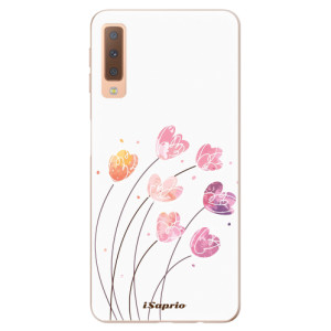 Silikonové pouzdro iSaprio - Samsung Galaxy A7 (2018) - Flowers 14