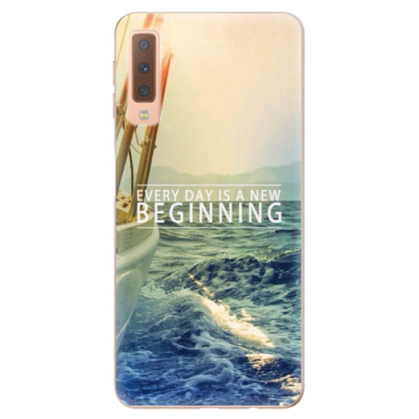 Silikonové odolné pouzdro iSaprio Beginning na mobil Samsung Galaxy A7 (2018) (Silikonový odolný kryt, obal, pouzdro iSaprio Beginning na mobil Samsung Galaxy A7 2018)