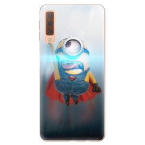 Silikonové pouzdro iSaprio - Samsung Galaxy A7 (2018) - Mimons Superman 02