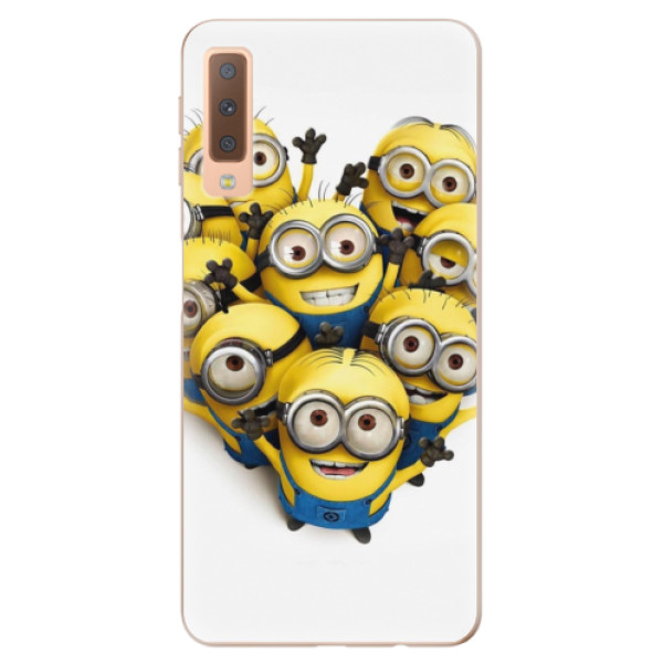Silikonové odolné pouzdro iSaprio Mimons 01 na mobil Samsung Galaxy A7 (2018) (Silikonový odolný kryt, obal, pouzdro iSaprio Mimons 01 na mobil Samsung Galaxy A7 2018)