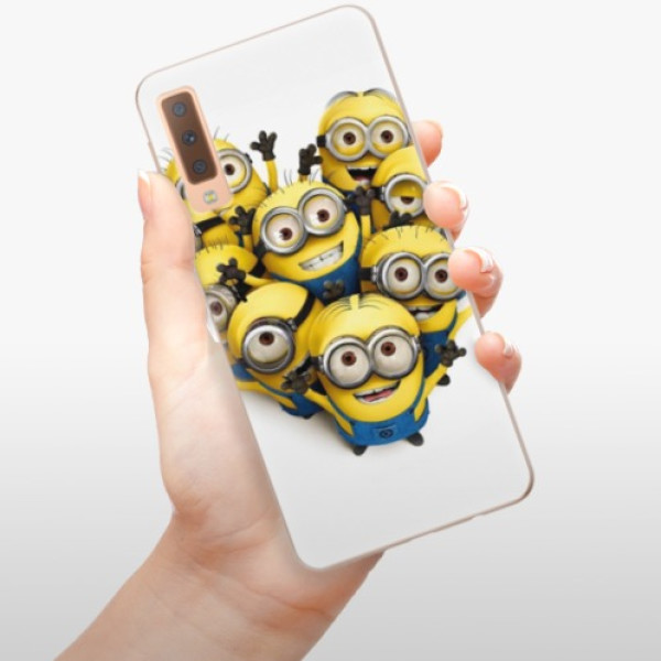 Silikonové pouzdro iSaprio - Samsung Galaxy A7 (2018) - Mimons 01