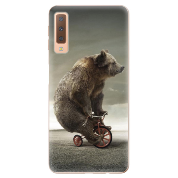 Silikonové odolné pouzdro iSaprio Bear 01 na mobil Samsung Galaxy A7 (2018) (Silikonový odolný kryt, obal, pouzdro iSaprio Bear 01 na mobil Samsung Galaxy A7 2018)