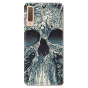 Silikonové pouzdro iSaprio - Samsung Galaxy A7 (2018) - Abstract Skull