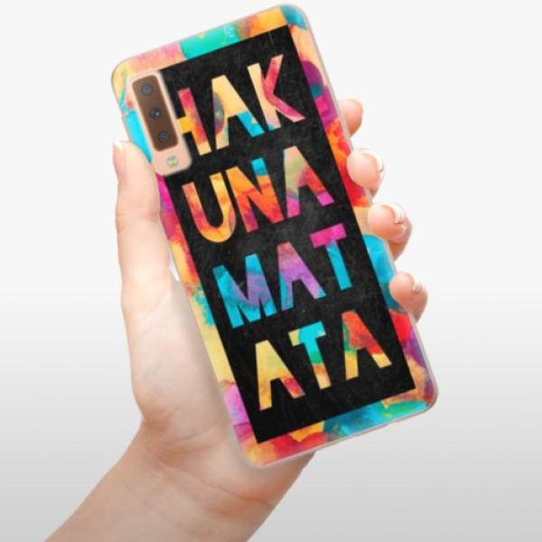 Silikonové pouzdro iSaprio - Samsung Galaxy A7 (2018) - Hakuna Matata 01
