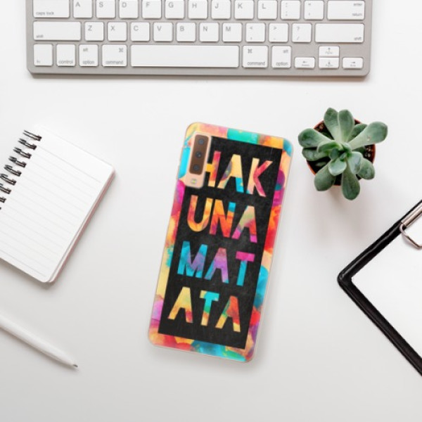 Silikonové pouzdro iSaprio - Samsung Galaxy A7 (2018) - Hakuna Matata 01