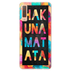 Silikonové pouzdro iSaprio - Samsung Galaxy A7 (2018) - Hakuna Matata 01