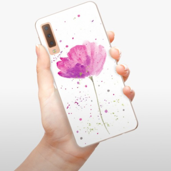 Silikonové pouzdro iSaprio - Samsung Galaxy A7 (2018) - Poppies