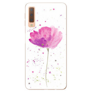 Silikonové pouzdro iSaprio - Samsung Galaxy A7 (2018) - Poppies