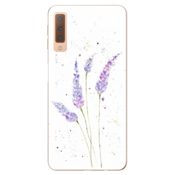 Silikonové odolné pouzdro iSaprio Lavender na mobil Samsung Galaxy A7 (2018) (Silikonový odolný kryt, obal, pouzdro iSaprio Lavender na mobil Samsung Galaxy A7 2018)