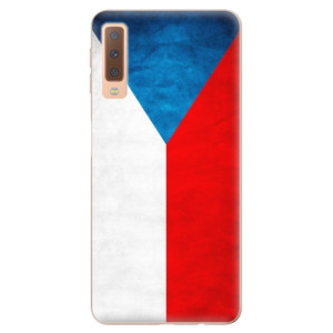 Silikonové pouzdro iSaprio - Samsung Galaxy A7 (2018) - Czech Flag