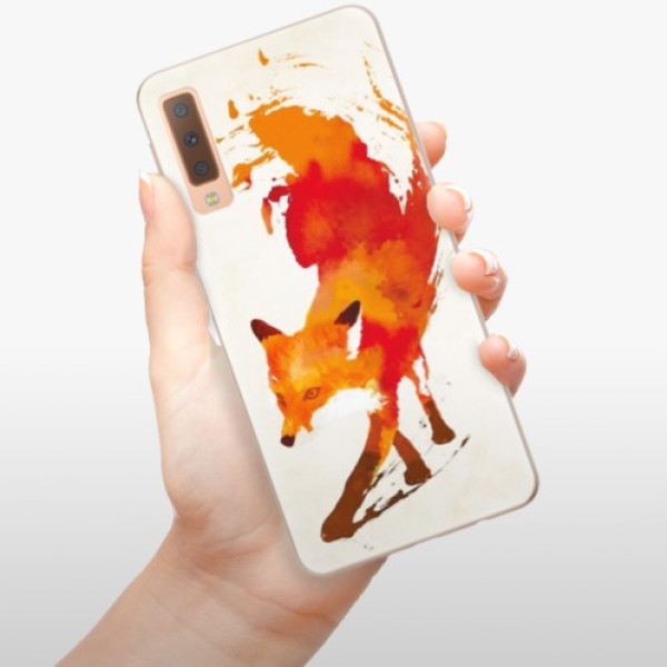 Silikonové pouzdro iSaprio - Samsung Galaxy A7 (2018) - Fast Fox