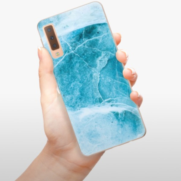Silikonové pouzdro iSaprio - Samsung Galaxy A7 (2018) - Blue Marble